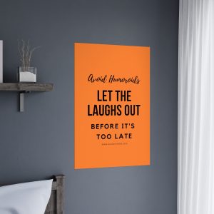Poster "Avoid Humoroids LET THE LAUGHS OUT BEFORE IT'S TOO LATE"