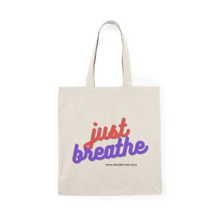 Natural Tote Bag "just breathe"