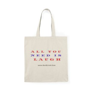 Natural Tote Bag. "ALL YOU NEED IS LAUGH"